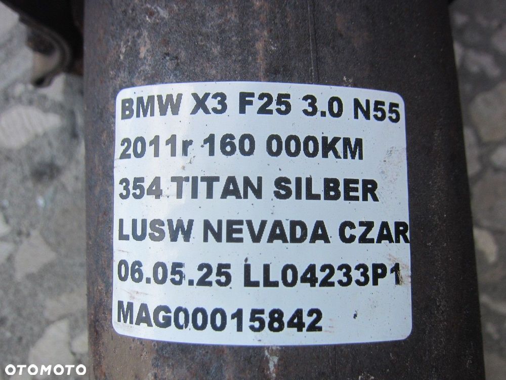 BMW X3 F25 N55 3.0 3.5i 306KM WYDECH TŁUMIK KOŃCOWY 7646096 KOMPLETNY - 8