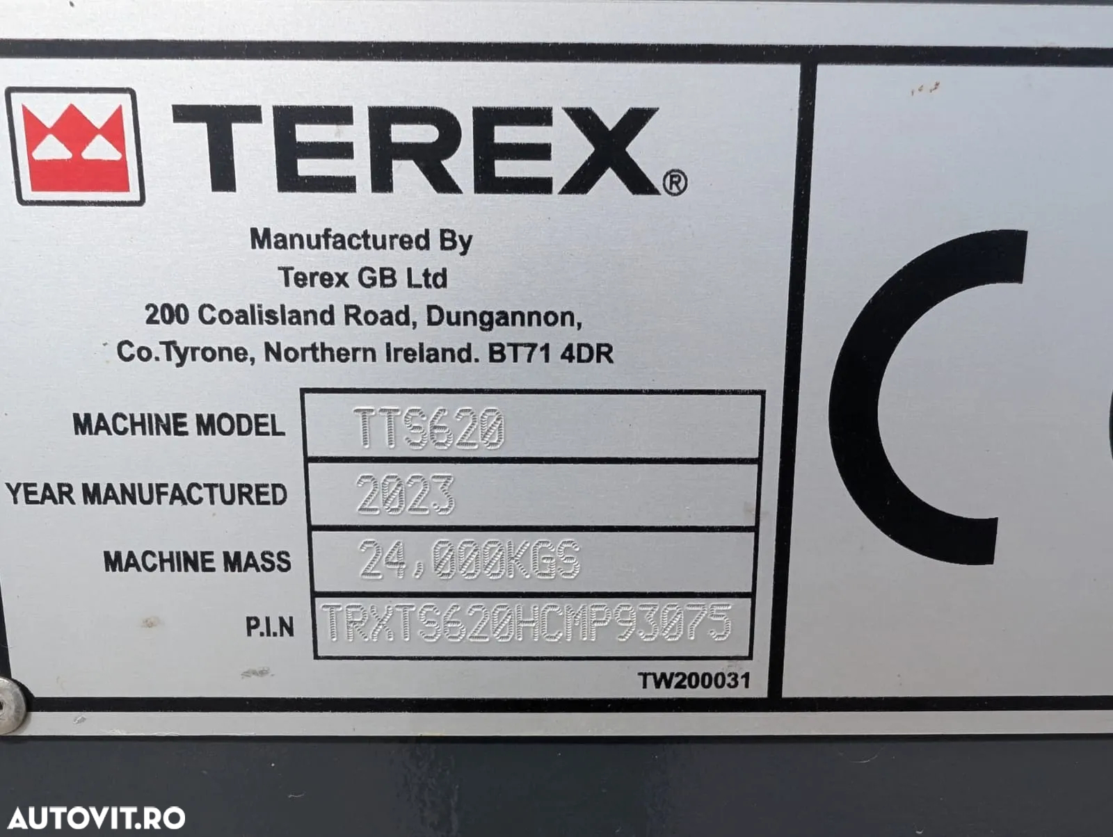 Terex CIUR MOBIL, 2 sorturi, Lung 5,5m, EX DEMO, motor CAT, 2 sorturi, CA SI NOU, posibilitate leasing-PROMOTIE 199.000 EUR+Tva - 17