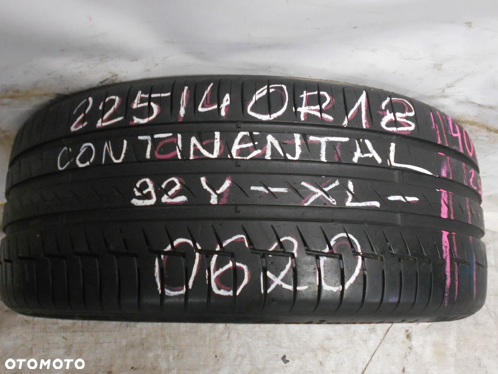 OPONA POJEDYNKA 225/40R18 CONTINENTAL PREMIUM CONTACT 6 XL DOT 0620 6.8MM - 1