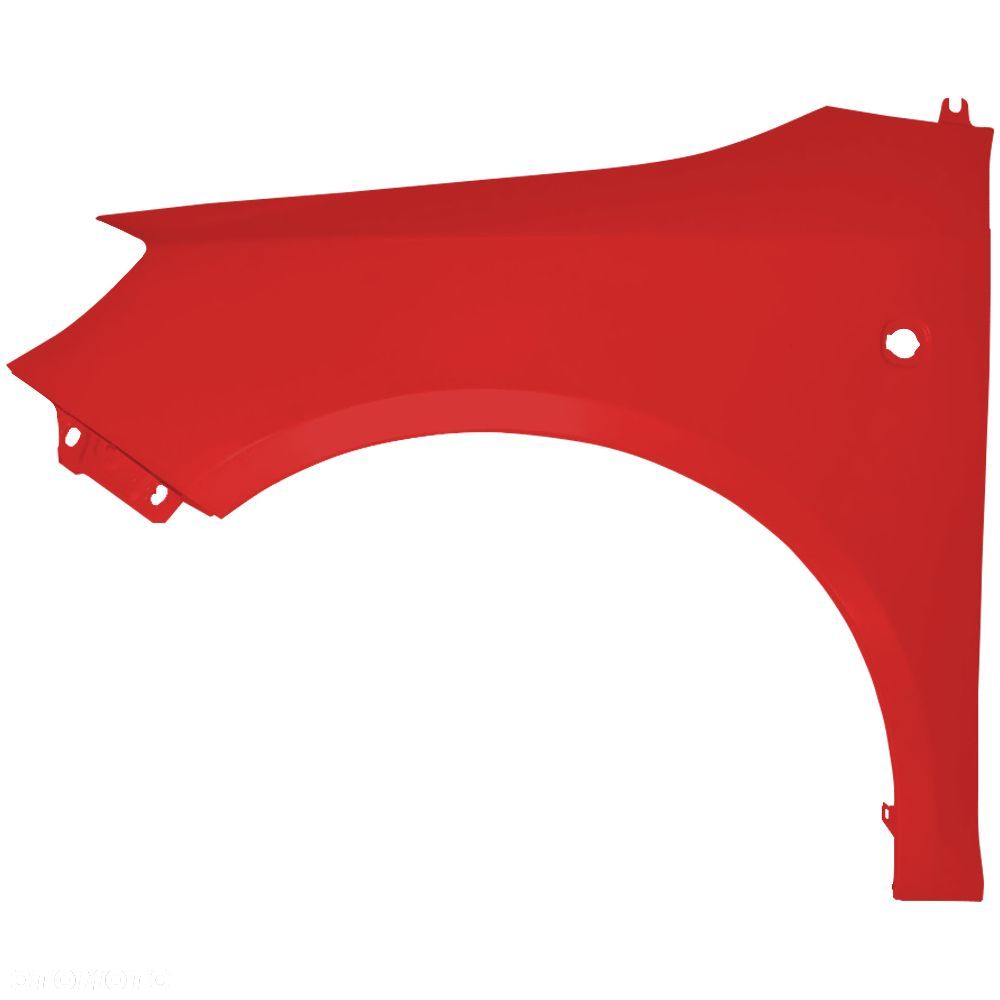 BLU Błotnik SKODA FABIA II 2 5J ROOMSTER 8151 lewy czerwony 07-15 przód CorridaRot - 2