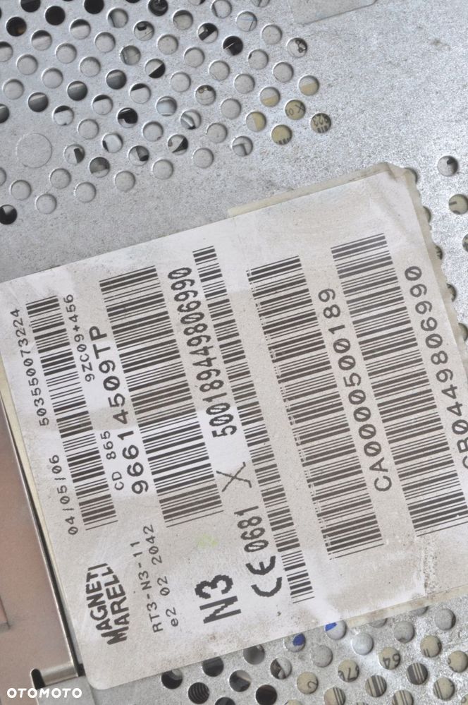 PEUGEOT 607 LIFT RADIO CD 96614509TP - 9