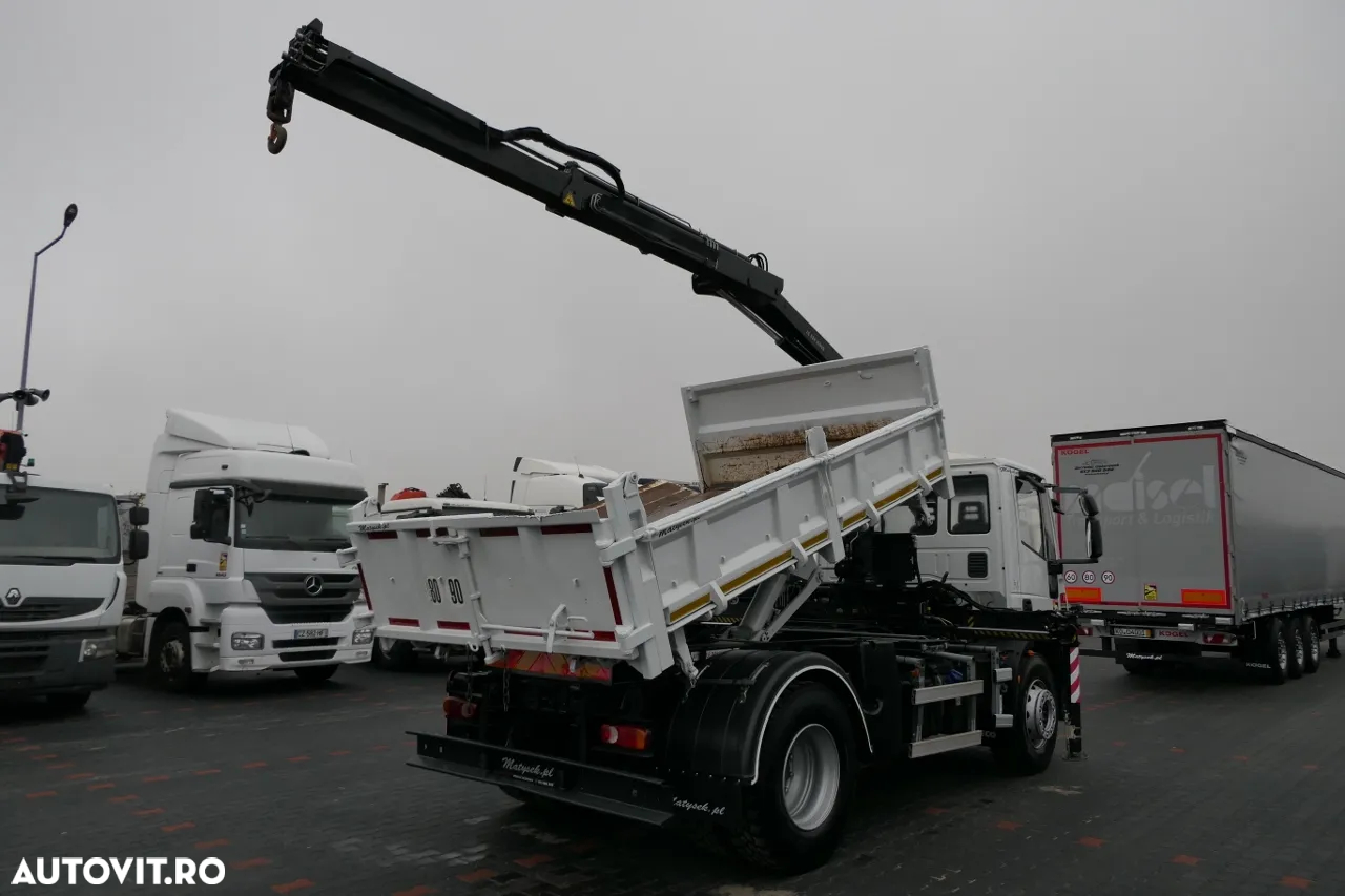 Iveco 19 - 320 CP / E 6 / Basculant + HDS / HYDROBOARD / KIPPER 3 FETE - 3,5 M / EURO 6 - 3
