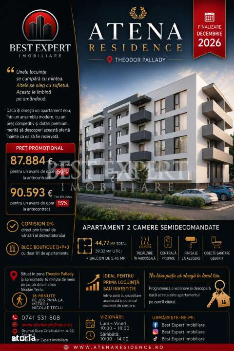 2 Camere Premium | Parcare Acoperita | Compartimentare Inteligenta | A — fotografia 1