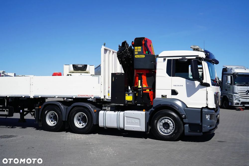 MAN TGS 33.510 / 6 X 4 / HDS PALFINGER PK 42 002 SH-E / WYSIĘG 17 M - 38