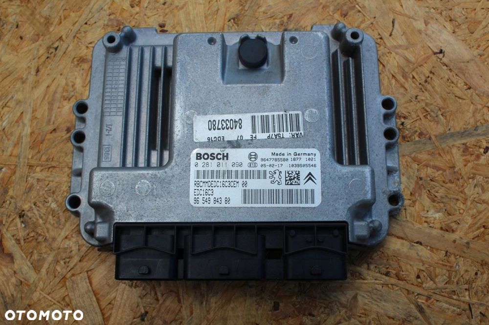 Sterownik Komputer silnika PEUGEOT CITROEN 1.4 HDI diesel 0281011090 - 1