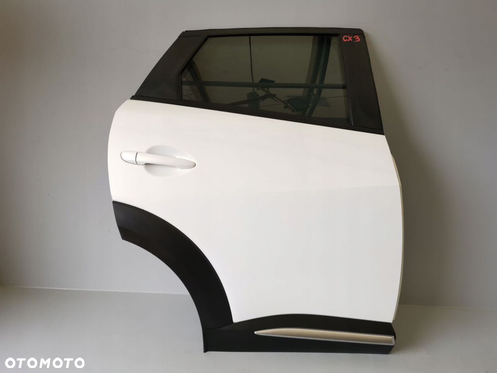 MAZDA CX-3 CX3 DRZWI TYL TYLNE PRAWE BIAŁA PERŁA 25D - 1