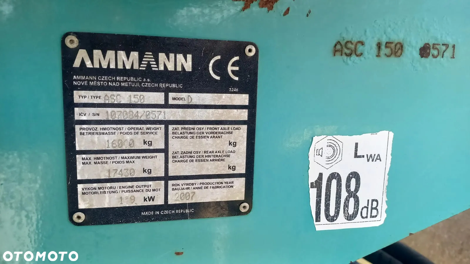 Ammann ASC 150 walec stal guma - 4
