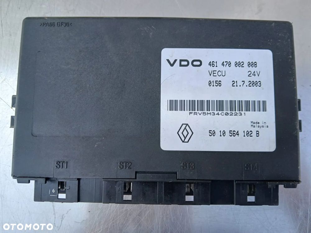 RENAULT STEROWNIK MODUŁ VECU 461 470 002 008  50 10 564 102 B - 1