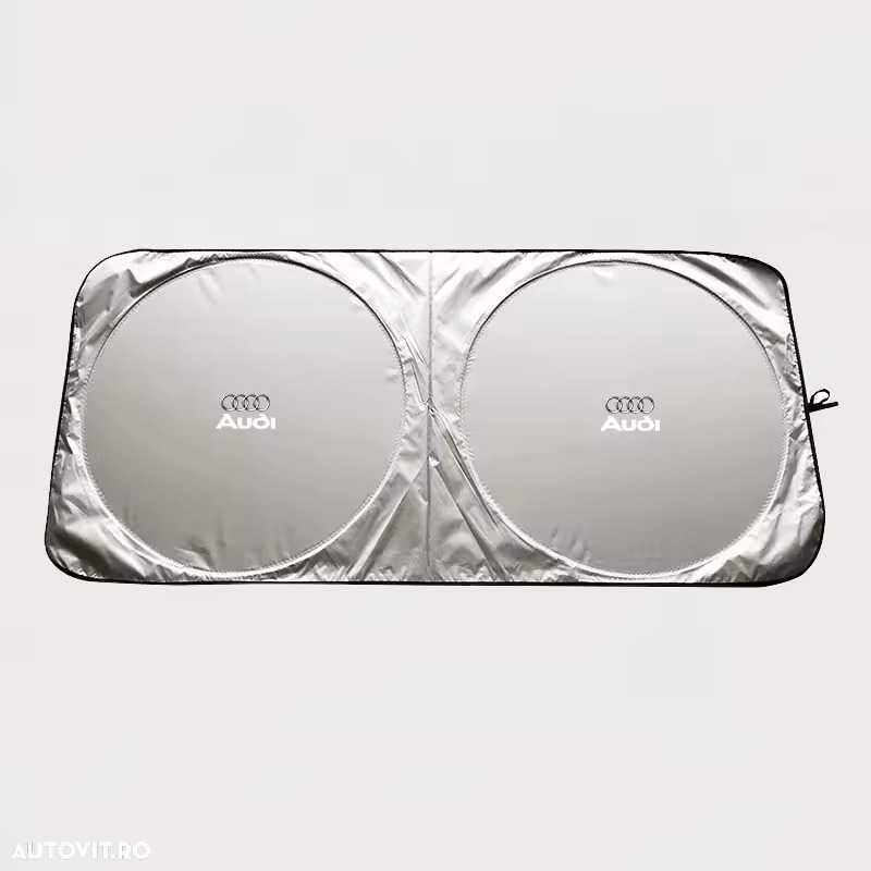 Parasolar AUTO Parbriz AUDI A3 A4 A5 A6 Q3 Q5, 140x70cm, Ultra Pliabil - 3