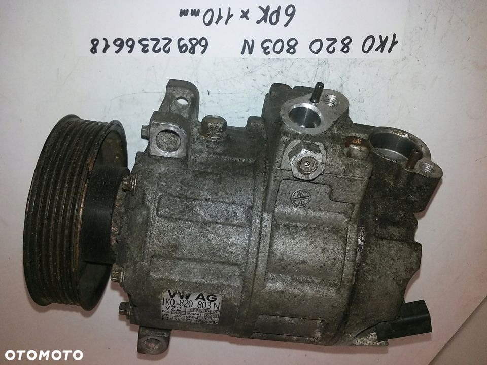 SPRĘŻARKA KLIMATYZACJI GOLF V PASSAT B6 1K0820803N - 1