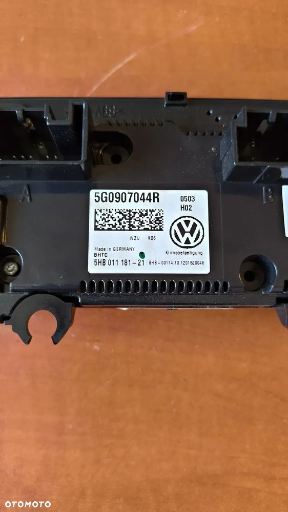 VW GOLF VII 7 GTI PANEL KLIMATYZACJI 5G0907044R - 3