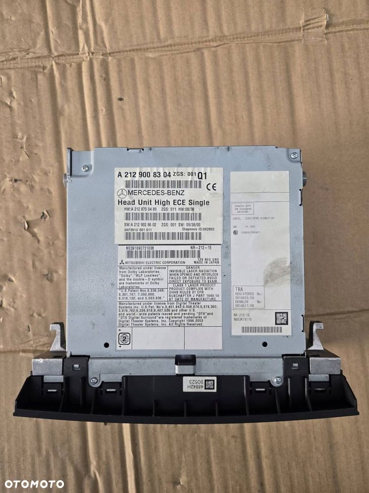 radio fabryczne mercedes w212 a2129008304 - 3