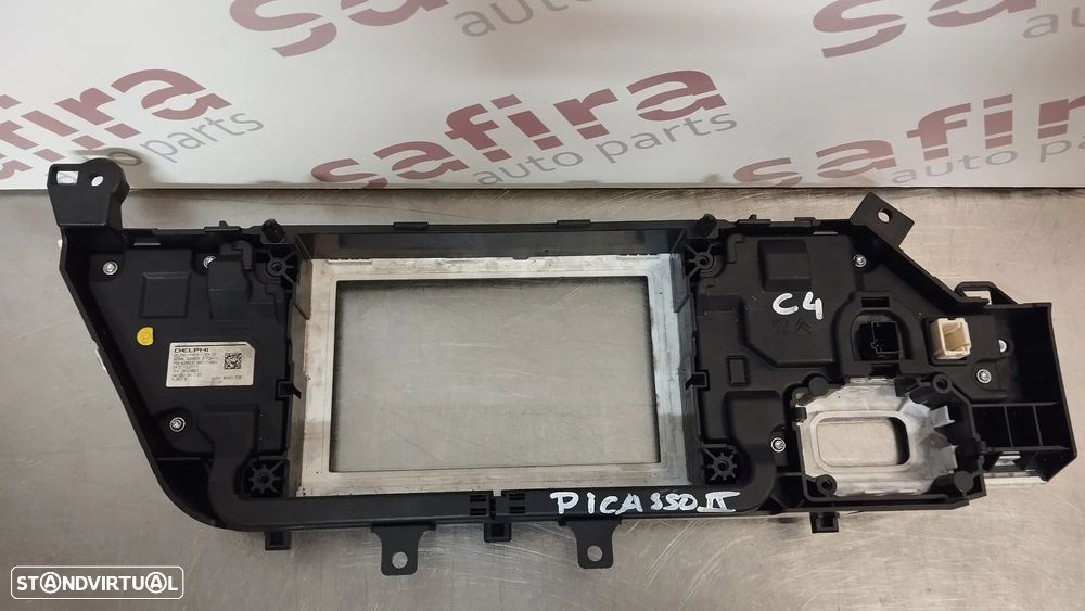 MOLDURA RADIO / COMANDO MULTIFUNÇÕES CITROEN C4 PICASSO II REF. 98011198VV 28324663 - 2