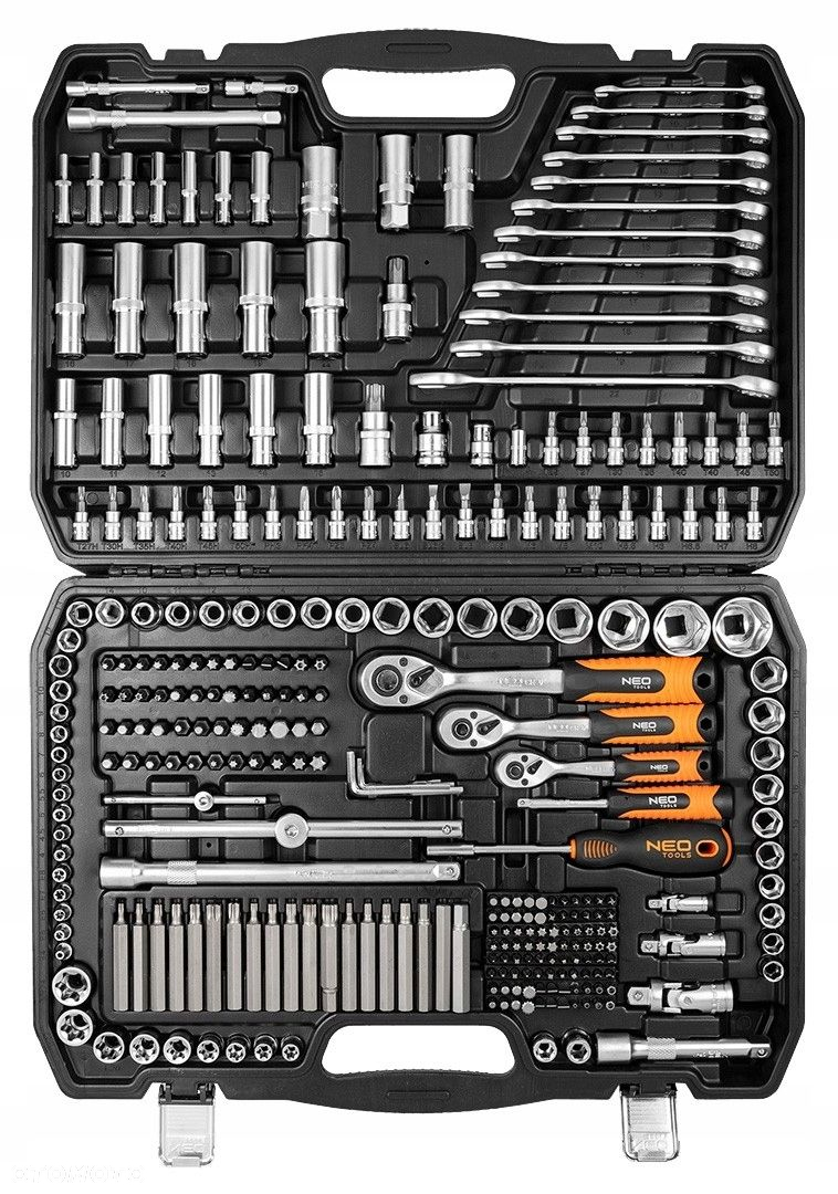 NEO KLUCZE NASADOWE 1/4" 3/8" 1/2" ZESTAW NARZĘDZIOWY NASADKI TORX 300 EL. - 2
