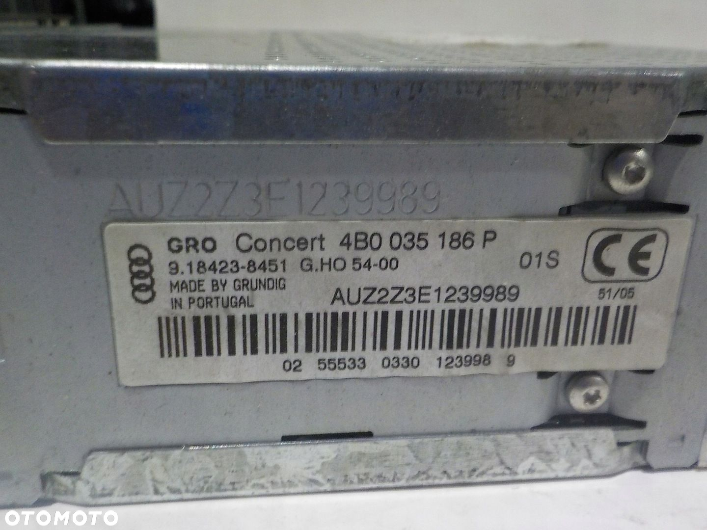 AUDI A6 C5 A2 RADIO FABRYCZNE KOD 4B0035186P - 3