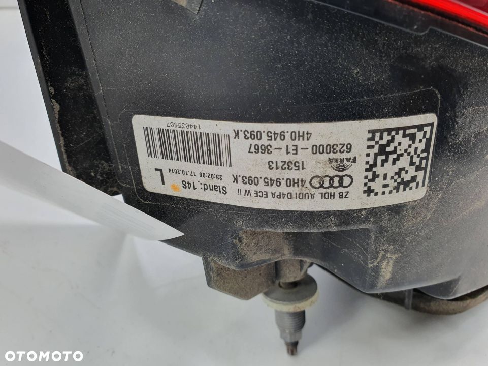 LAMPY TYLNE KOMPLET AUDI A8 L D4 4H0945093K - 5
