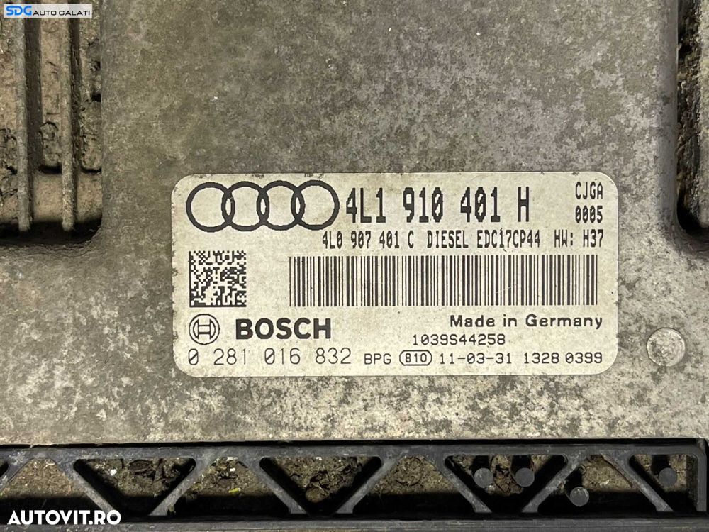 ECU Calculator Motor Audi Q7 3.0 TDI 2010 - 2015 Cod 4L1910401H 4L0907401C 0281016832 EDC17CP44 [B3538] - 2