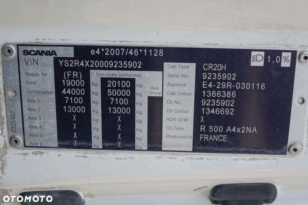 Scania R500 / EURO 6 / STANDARD / AUTOMAT / RETARDER / KLIMATYZACJA POSTOJOWA / HYDRAULIKA - 26