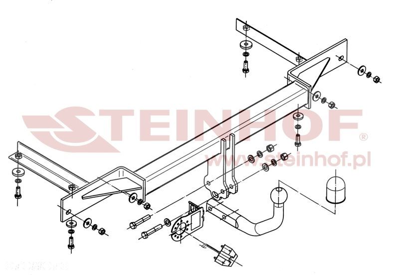Hak holowniczy + MODUŁ 7PIN do Chevrolet Cruze Sedan od 2009 - 2