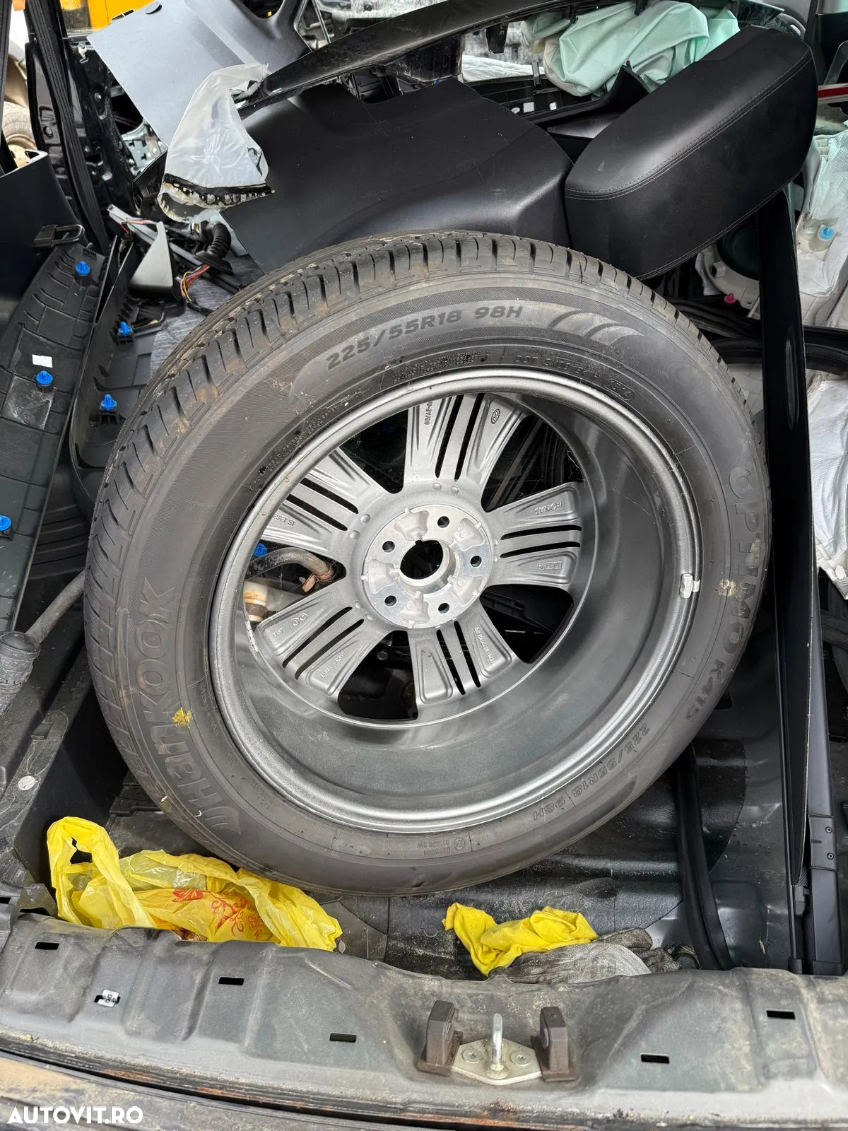 Janta Roata Originala in stare foarte buna aluminiu Hyundai IX35 SantaFe Tucson 6.5J x 18 ET51 225/55/R18H - 2