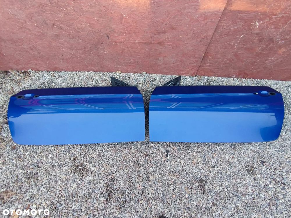 BMW E92 / E92 LCI / E93 / E93 LCI. KOMPLET ORYGINALNYCH DRZWI PRAWE / LEWE +  PODNOŚNIK SZYBY + SZYBA. O NR: 7 200 570 /  7 200 569 OEM, W KOL. LE MANS BLAU METALIC 381. BEZ RDZY