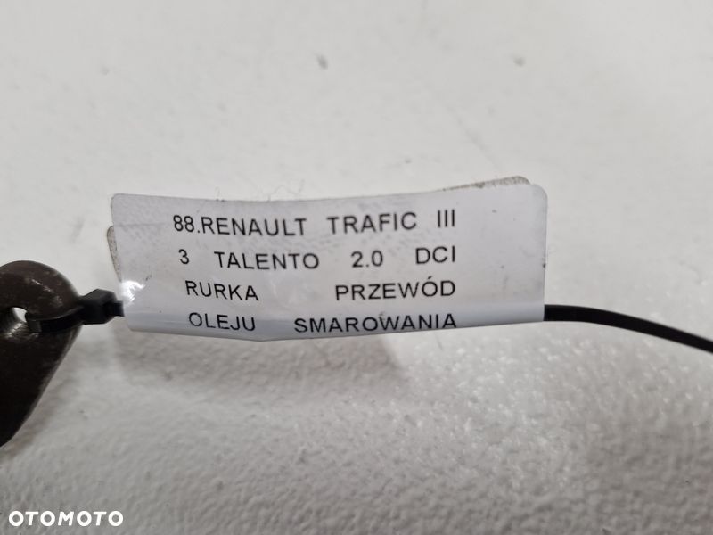 renault trafic iii 3 talento 2.0 dci rurka przewód oleju smarowania turbo - 7