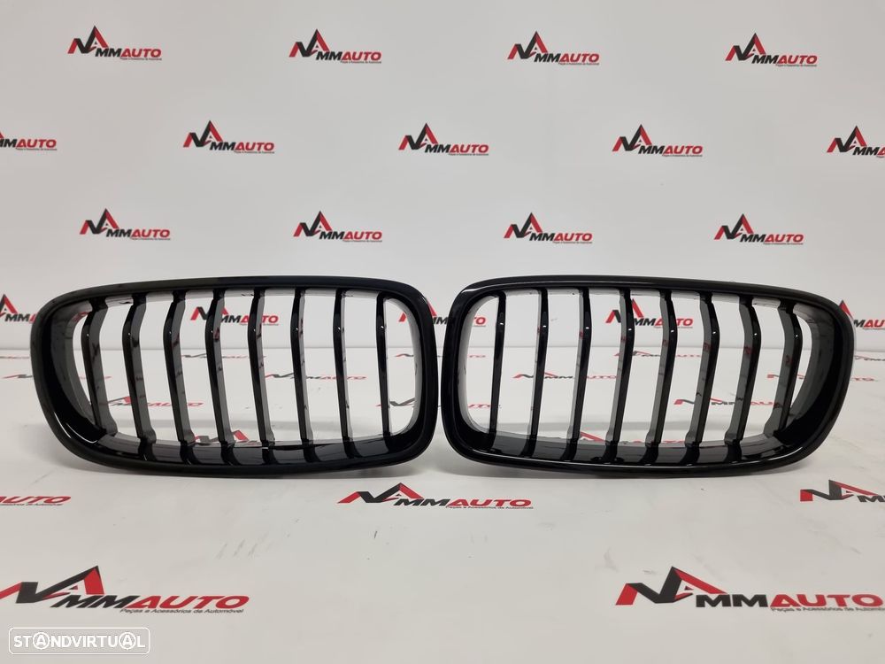 Grelhas Frontais BMW F30 F31 Preto Brilho