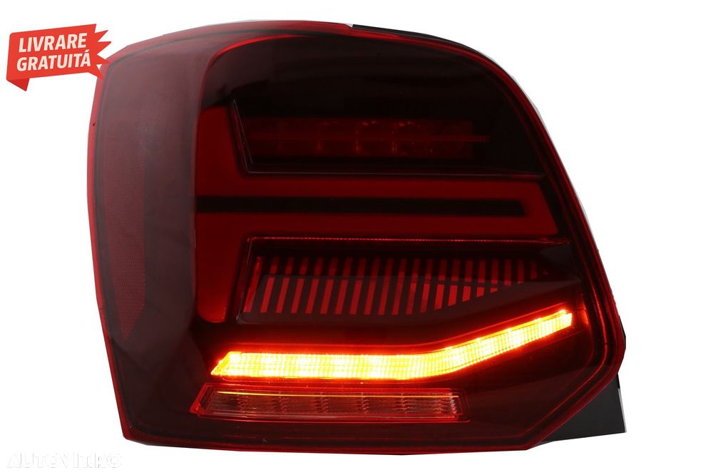 Stopuri Full LED VW POLO 6R 6C 61 (2011-2017) Semnal Dinamic Led Vento Look- livrare gratuita - 13