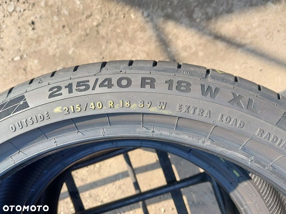 Opony letnie 215.40.18 Continental 2023 rok jak nowe TOP-CAR - 3