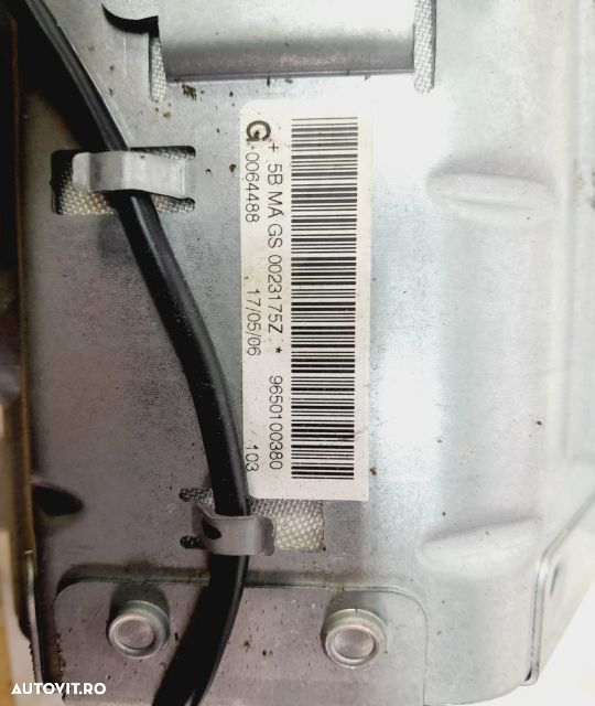Airbag pasager 9650100380 Peugeot 207 1  [din 2006 pana  2009] seria - 3