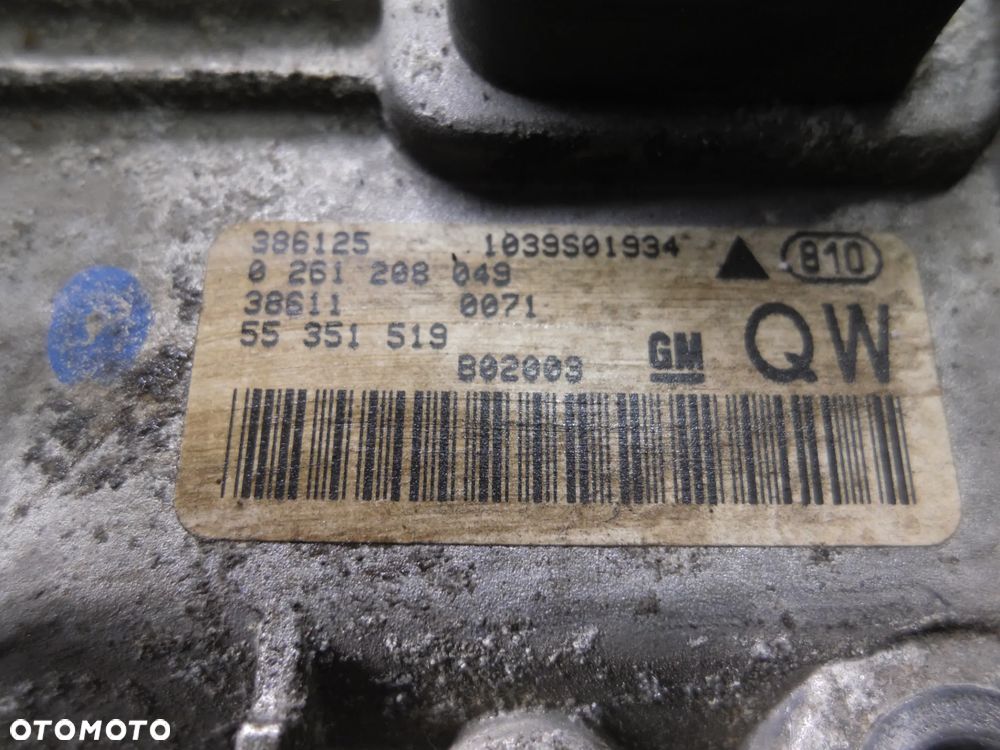 KOMPUTER STEROWNIK ECU OPEL 0261208049 QW 55351519 VECTRA C 3.2 - 2