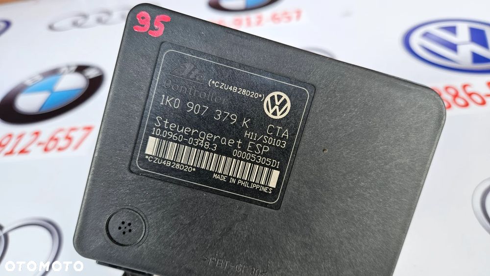 VW Golf 5 V  Pompa hamulcowa ABS Sterownik pompy 1K0907379K 1K0614517H - 2