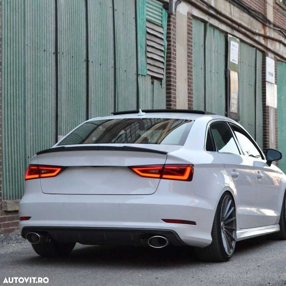 Eleron Portbagaj M4 V-style Codita Audi A3 S3 8V SEDAN, Negru Lucios - 2