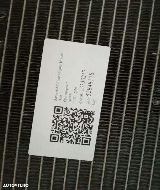 Radiator AC Clima Original In Stare Buna  Opel  Insignia  A [facelift] - 7