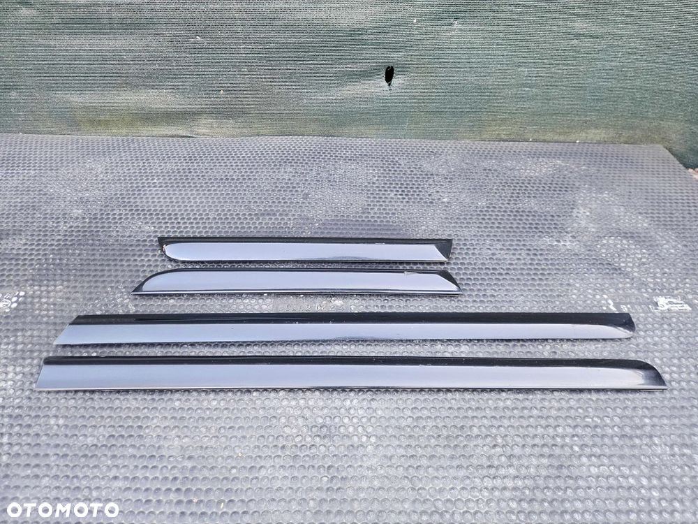 Listwa Listwy Drzwi S-Line Dolne Czarne Komplet Audi A4 B6 B7 Oryginalne - 2