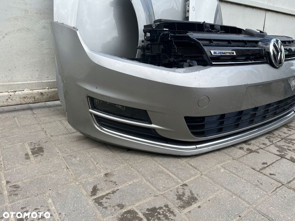 VW GOLF VII PRZÓD ZDERZAK MASKA BŁOTNIKI PAS LAMPY - 2