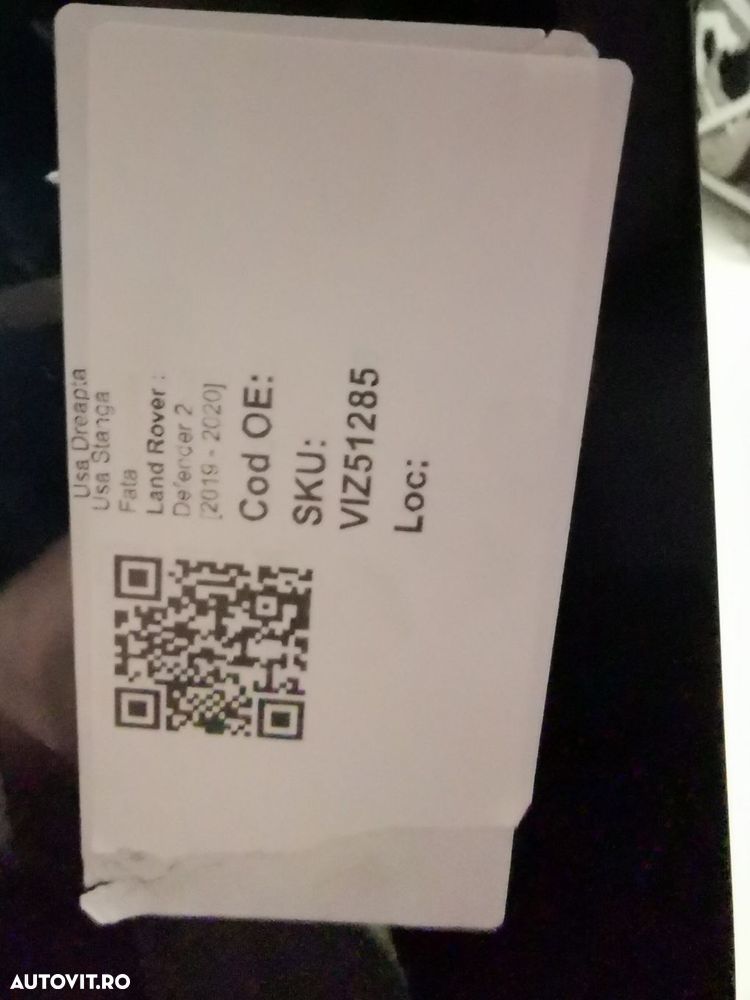 Usa Stanga Fata Land Rover  Defender 2 2019 2020 Originala In Stare Bu - 8