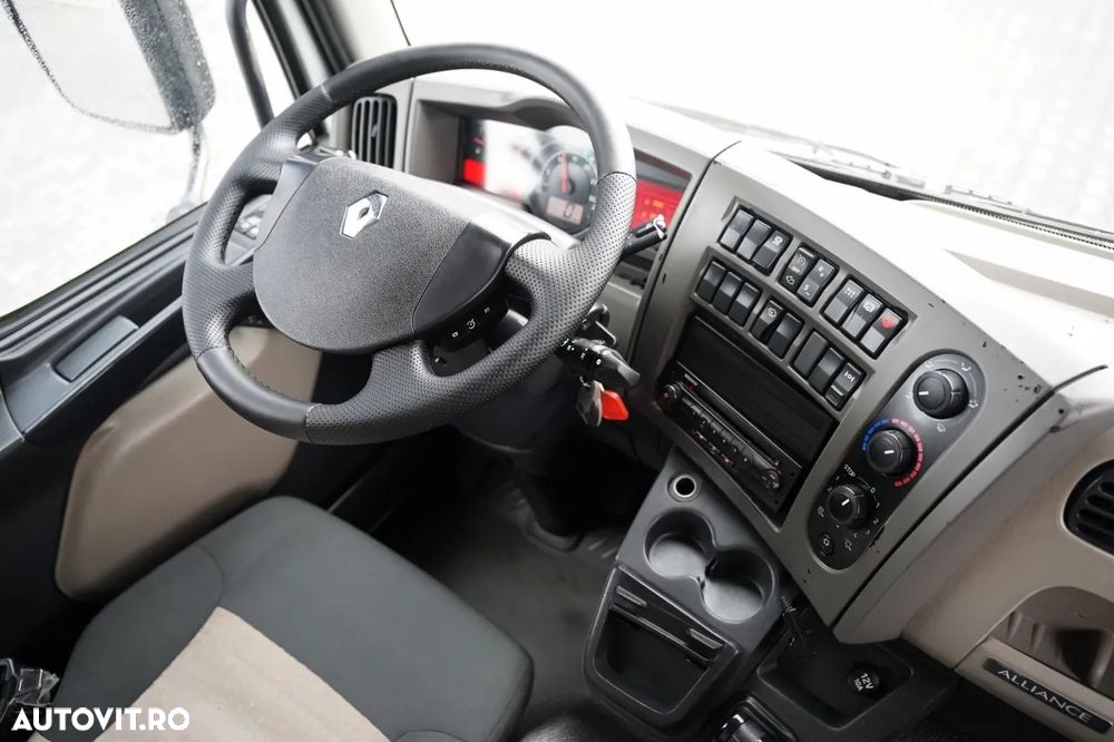 Renault MIDLUM 220 DXI / CAROSERIE CU PRELATĂ - 3,7 M / CAMION RIGID / PLATFORMĂ HIDRAULICĂ MBB - 750 KG / CUTIE DE VITEZE AUTOMATĂ / PODEA DIN OȚEL / - 29