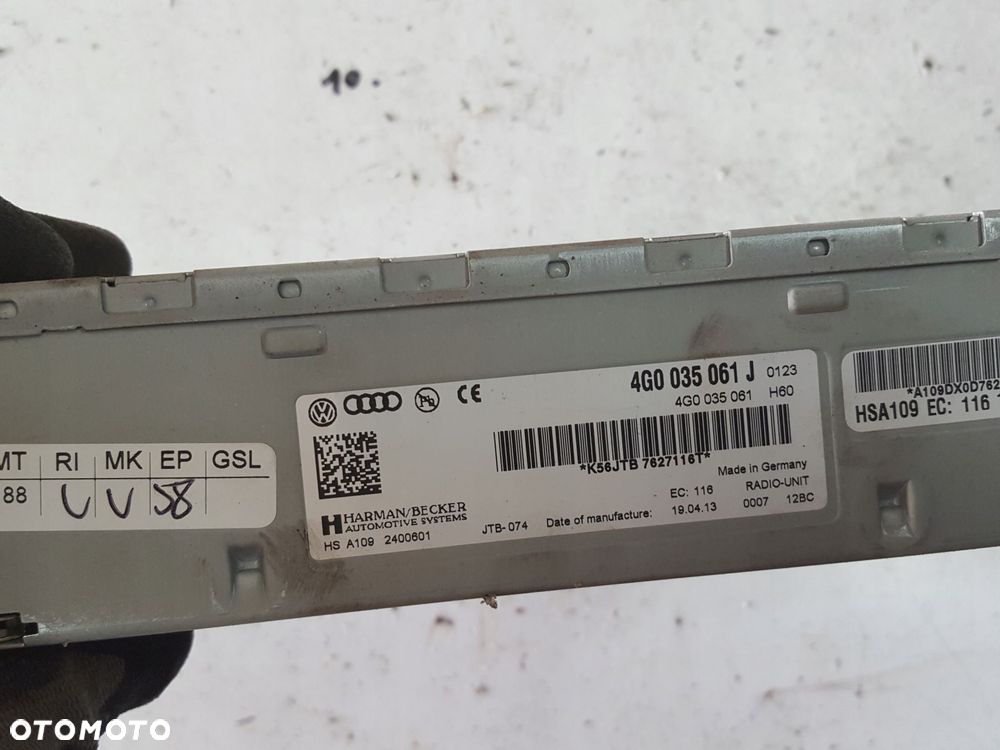 AUDI A4 B8 LIFT 11-15r TUNER RADIA NAWIGACJA 4G0035061J - 3