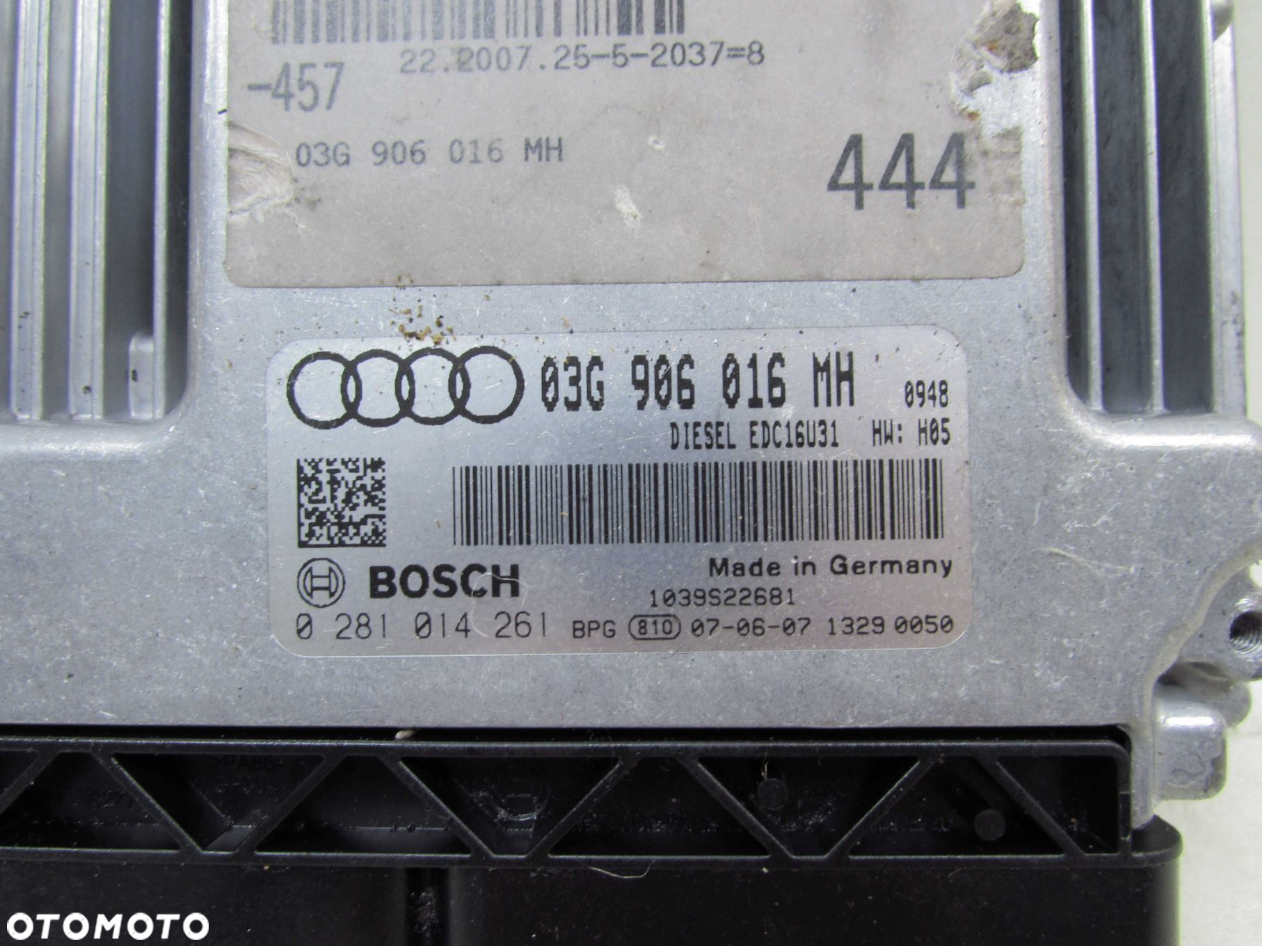 VW AUDI SEAT SKODA 2.0 TDI KOMPUTER STEROWNIK SILNIKA 03G906016MH 0281014261 - 6