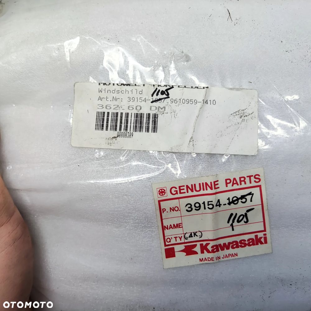 Szyba, szybka, owiewka przód Kawsaki GPZ 400 600 GPZ400 GPZ600 - 3