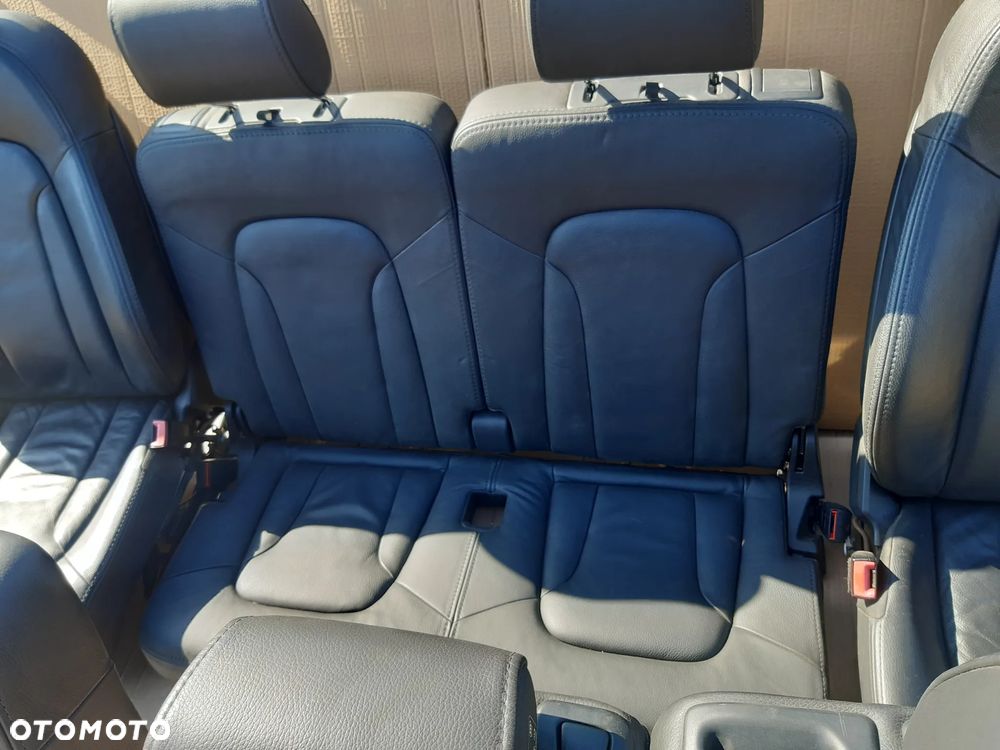 AUDI Q7 4L FOTELE KOMPLET 7 OSÓB CZARNA SKÓRA - 8