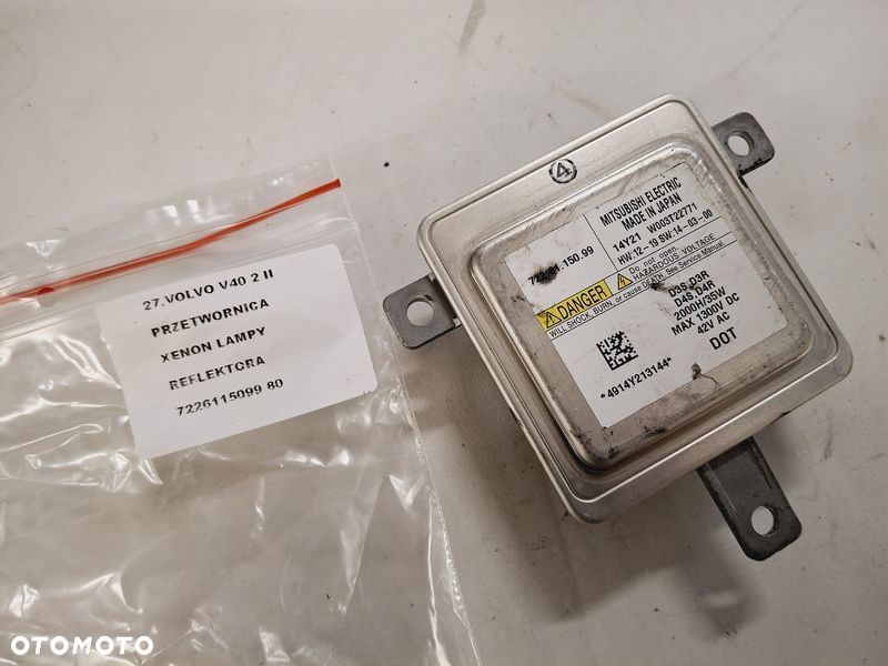volvo v40 ii 2 przetwornica xenon lampy reflektora 7226115099 - 4