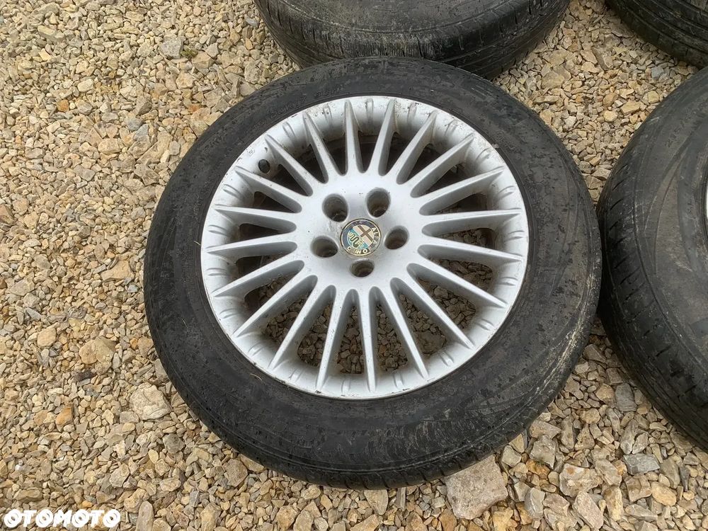 ALFA ROMEO ORYGINALNE FELGI ALUMINIOWE R17 7.5J ET41 5X110 ALUFELGI 50501529 KOMPLET 4 SZTUKI + OPONY - 2