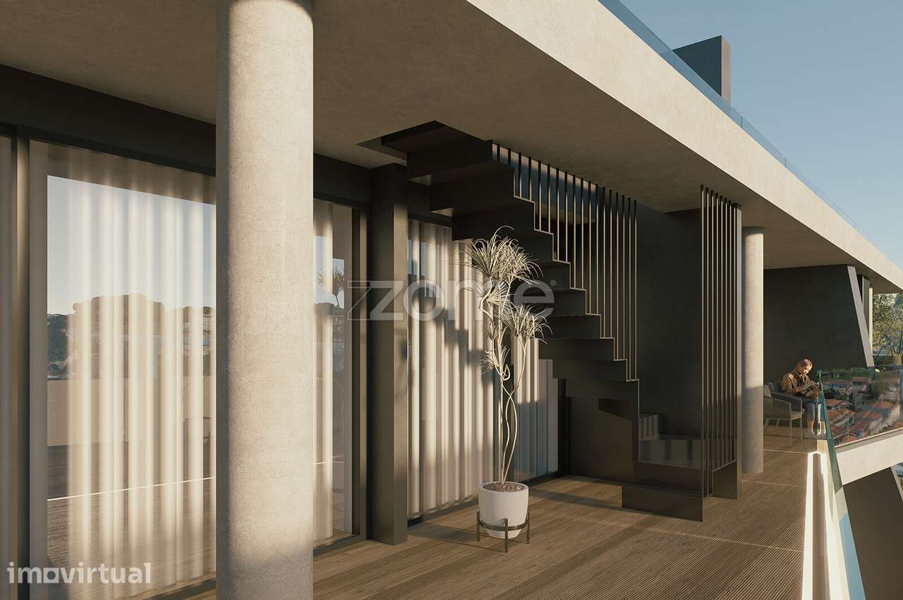 T0 - Poente, Piso 1 - Lurion (V.N.Gaia) com miradouro para rio Douro - Grande imagem: 4/24