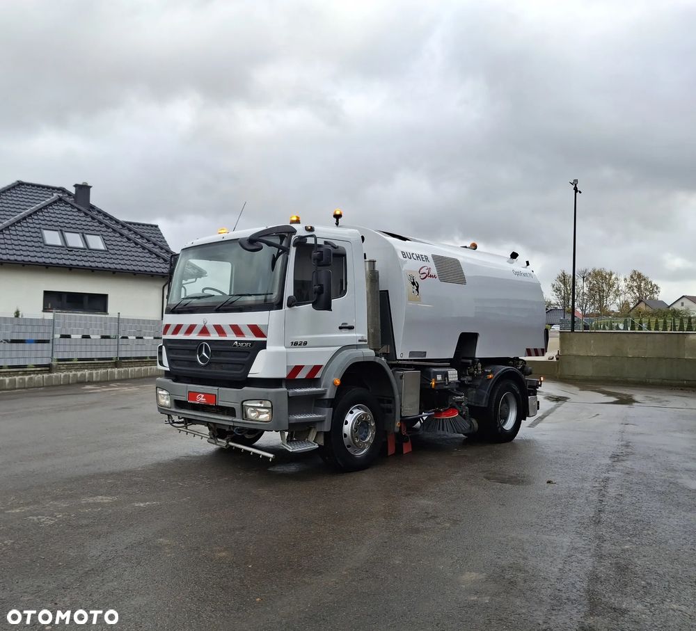 Mercedes-Benz Axor 1829 Zamiatarka BUCHER OptiFant 70 2 Silniki Karcher Wysokiego Ciśnienia Szczotki L/R Listwa Ciśnieniowa + Lanca Eunited PM10 - 2