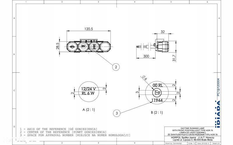 komplet lamp do jazdy dziennej led 12/24v polski produkt - 3