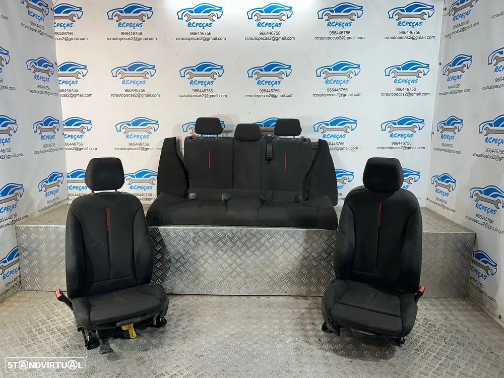 .Conjunto Bancos Originais BMW Pack M Serie 1 F21 3 Portas Tecido - 1