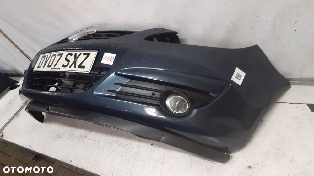 * ZDERZAK PRZÓD PRZEDNI DO OPEL CORSA D 4 IV Z168 SZARY GRANAT HALOGENY - 3