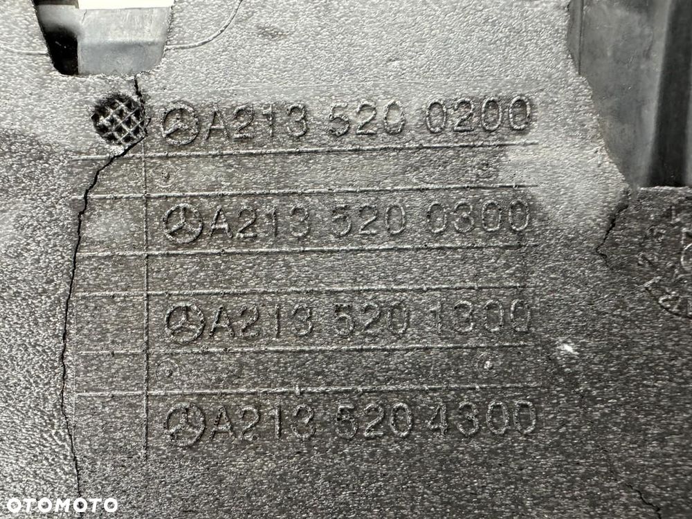 Osłona Płyta pod zderzak  Mercedes e klasa 213 A2135200200 - 3